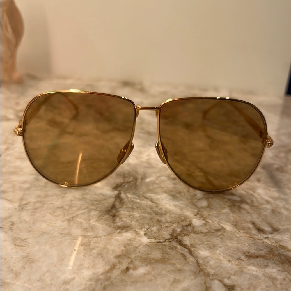 Fendi gold  Aviator Sunglasses